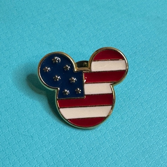 Disney Jewelry - Mickey Mouse Disney American Flag Patriotic Pin